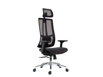Kancelárska stolička Ruben, celosieťová, čierna