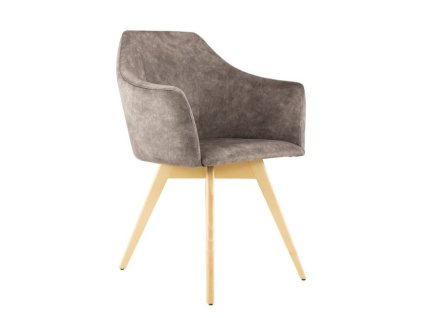 Konferenčné kreslo Ravenna Legno, drevené nohy, látka VIS001 béžová