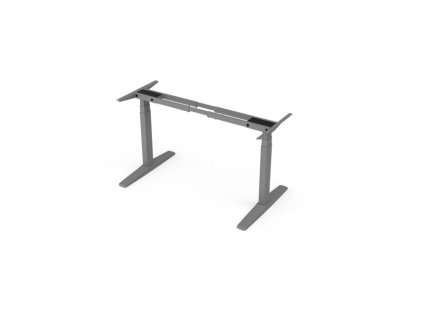 Stolová podnož BASIC, výškovo nastaviteľná, 2-motorová, 120-160cm x80 cm, farba sivá RAL 9006