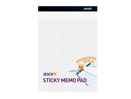 Poznámkový samolepiaci blok biely štvorčekový, 25,4x17,8 mm, 50 listov