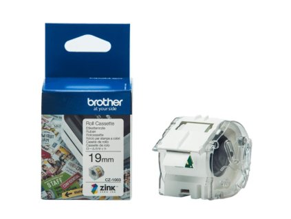 Samolepiace etikety Brother CZ-1003, 19 mm x 5 m pre farebnú tlač na VC-500W