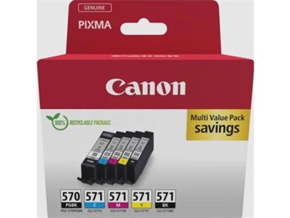 Atramentová náplň Canon PGI-570PGBK+ CLI-571 BK/C/M/Y multipack pre MG 5750/5751/6850