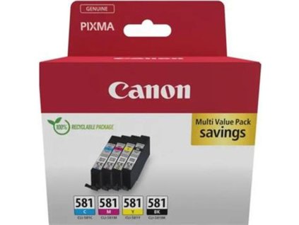 Atramentová náplň Canon CLI-581 BK/C/M/Y multipack pre TS6150/TS8150/TR7550 (4*5,6ml)