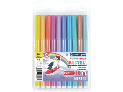 Sada popisovačov Centropen Pastel 7550/10S