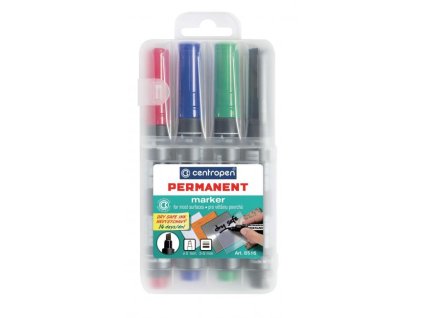 Sada permanentných popisovačov Centropen 8516/4S