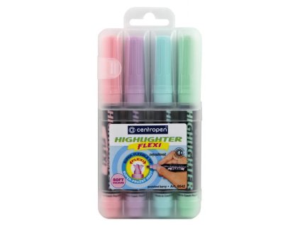 Sada zvýrazňovačov Centropen 8542 Flexi Soft 4f