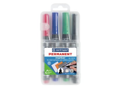 Sada permanentných popisovačov Centropen 8576/4S
