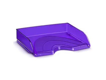 Odkladač Cep Happy na šírku transparentný fialový