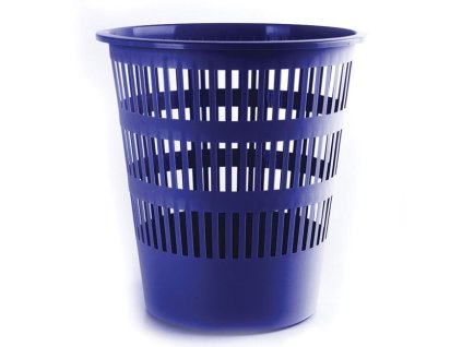 Kôš plastový rebrovaný 12 ℓ modrý