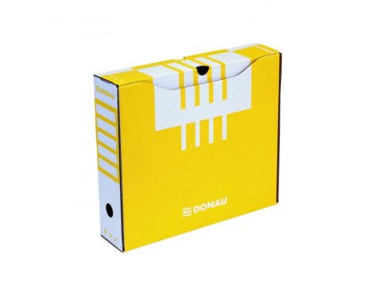 Archívny box DONAU 80mm žltý