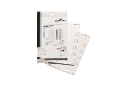 Náhradné papiere BADGEMAKER 40x75 mm biele