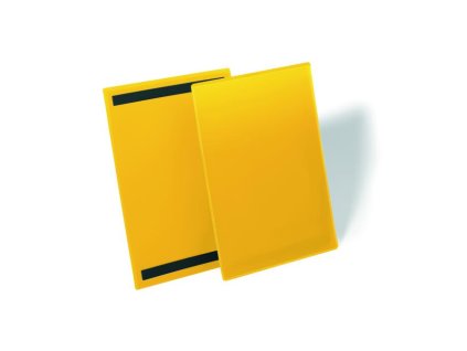 Magnetické vrecko na štítok 210 x 297 mm na výšku 50 ks žlté