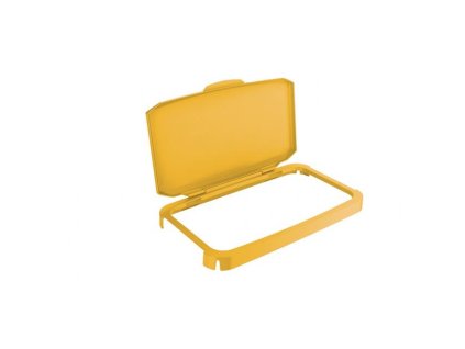 Výklopné veko na kôš DURABIN 60 s rámom žlté