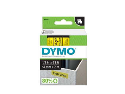 Samolepiaca páska Dymo D1 12 mm žltá/čierna