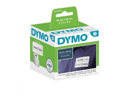 Samolepiace etikety Dymo LW 101x54mm menovky balíky biele