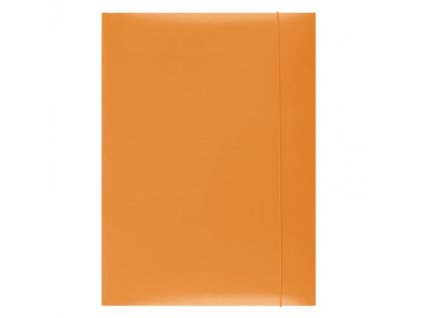 Kartónový obal s gumičkou Office Products oranžový