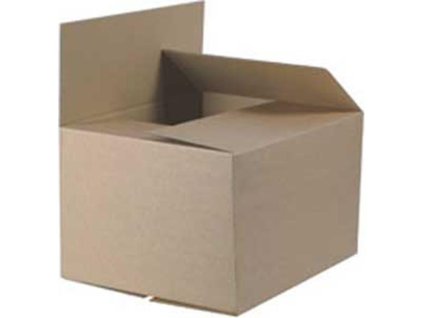 Krabica s klopou hnedá 410x320x250 mm