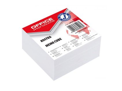Poznámkový bloček kocka Office products nelepená biela, 85 x 85 x 40 mm