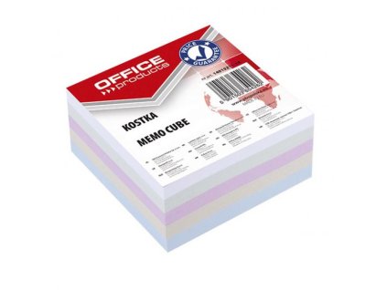 Poznámkový bloček kocka Office products nelepená mix farieb, 85x85x40 mm