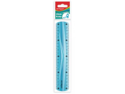 Pravítko KEYROAD 20 cm, ohybné, mix farieb