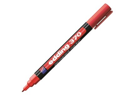 Permanentný popisovač edding 370 červený