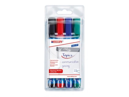 Sada popisovačov na flipchartové bloky edding 380/4S