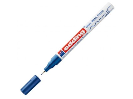 Lakový popisovač edding 780 modrý