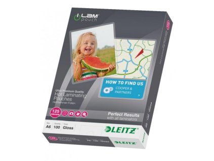 Laminovacie fólie Leitz A6, 125 mic