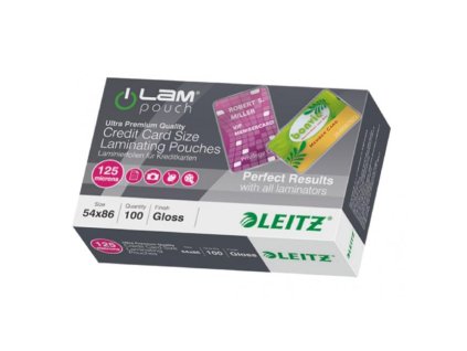 Laminovacie fólie Leitz 54x86 mm, 125 mic