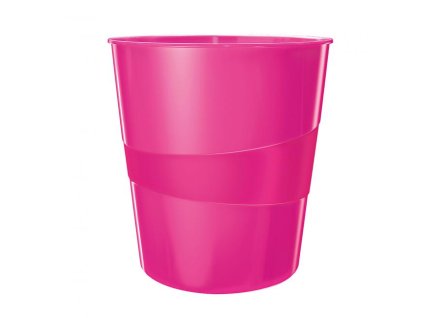 Kôš plastový Leitz WOW 15 ℓ ružový