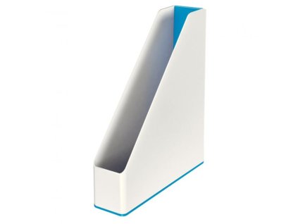 Stojan na časopisy Leitz WOW biely/metalický modrý