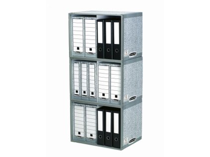 Archív na zakladače Fellowes BANKERS BOX sivý/biely