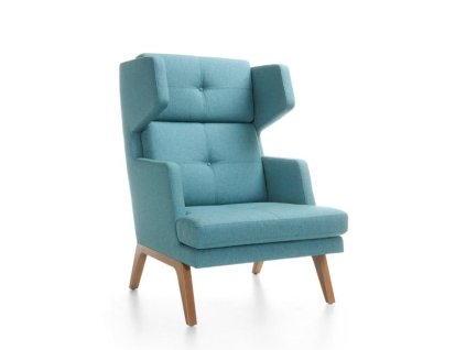 Jednokreslo October, nohy drevo, látka Medley 67006