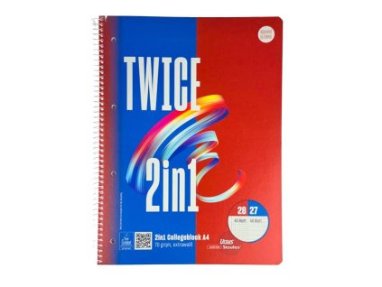 Blok College Format Werk Ursus A4 40 listov linajkový, 40 listov štvorčekový 70g