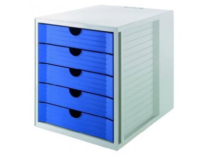 Zásuvkový box System KARMA eko-modrý