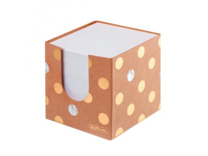 Poznámkový bloček kocka nelepená Herlitz Pure Glam 90x90x90mm kartónová krabička