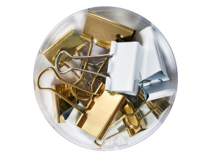 Klipy na dokumenty Herlitz Pure Glam 12ks mix veľkostí a farieb