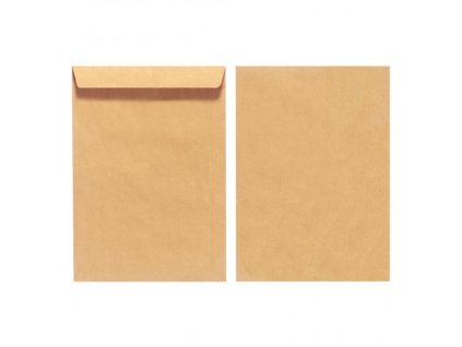 Poštové obálky C4 Herlitz olizové, hnedé, recyklované, 10 ks