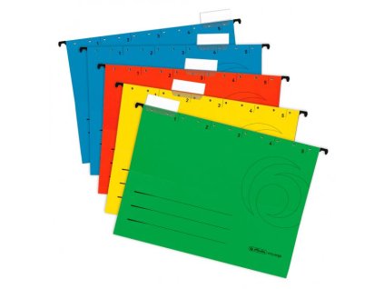 Závesný obal Herlitz otvorený na oboch stranách 5ks mix farieb