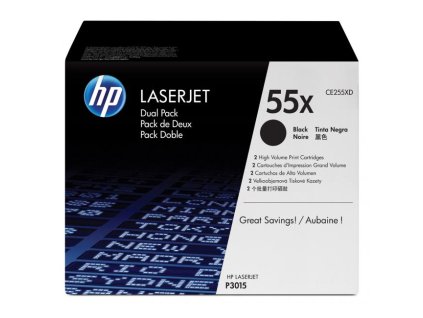 Toner HP CE255XD HP 55X dual pack black (2x13.000 str.) pre Enterprise P3015/LJ Pro M521/Enterprise M525