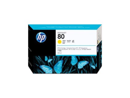 Atramentová náplň HP C4848A HP 80 yellow (350 ml) pre Designjet 1000