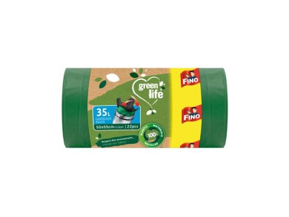 Vrecia zaväzovacie FINO Green Life Easy 35 ℓ, 22 mic., 50 x 55 cm (22 ks)