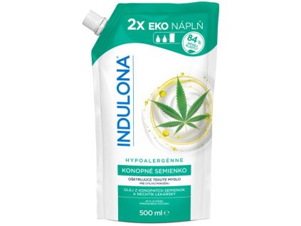 Tekuté mydlo INDULONA náhradná náplň 500 ml Konopné semienko