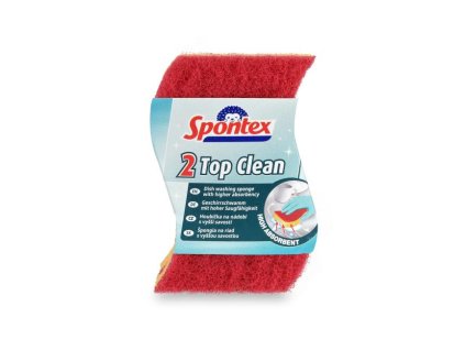 Hubka na riad viskózna Spontex Top Clean 2 kusy