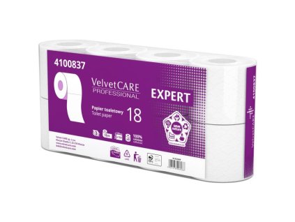 Toaletný papier 3-vrstvový VELVET CARE Expert 18m (8ks)