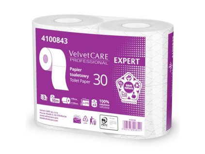 Toaletný papier 3-vrstvový VELVET CARE Expert 30m (4ks)