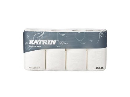 Toaletný papier 3-vrstvový KATRIN Plus Toilet 160, návin 17,25 m (8 ks)