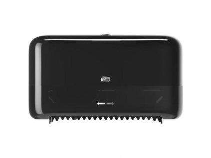 Zásobník na 2 kotúče bezdutinkového toaletného papiera Tork OptiServe, čierny T7