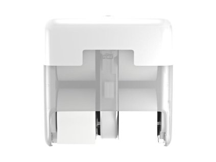 Zásobník na 4 kotúče bezdutinkového toaletného papiera Tork OptiServe, biely T7