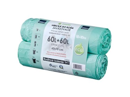 Vrecia do koša 60l 60x70cm 2x10ks s ušami